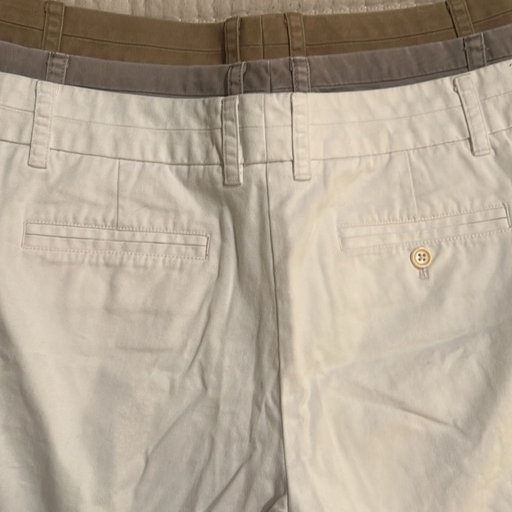 3 pairs! J. Crew Women's Chino Shorts - White, Gray, & Tan - Picture 10 of 10